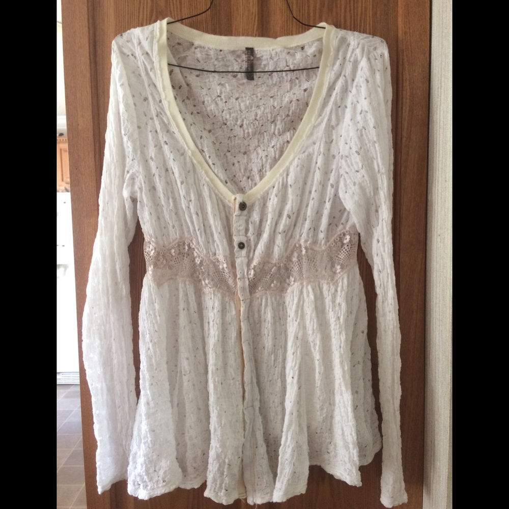 Free People Lace Top